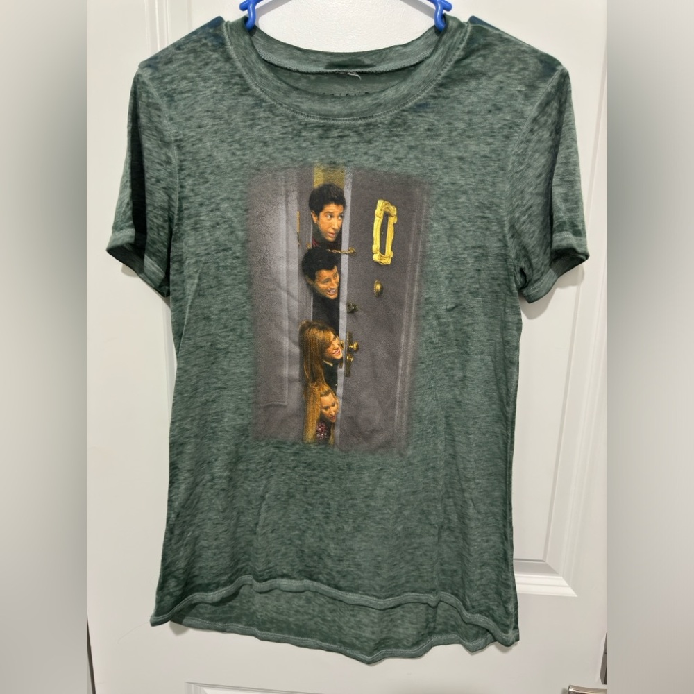 Green “FRIENDS” Graphic T-Shirt